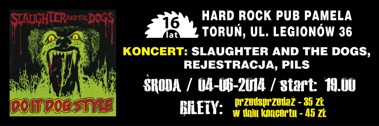 Slaughter & The Dogs. Rejestracja – koncert w Hard Rock Pubie Pamela