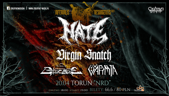 Hate, Virgin Snatch, Thy Disease i Varmia w Toruniu