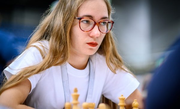 Alicja Śliwicka na olimpiadzie szachowej